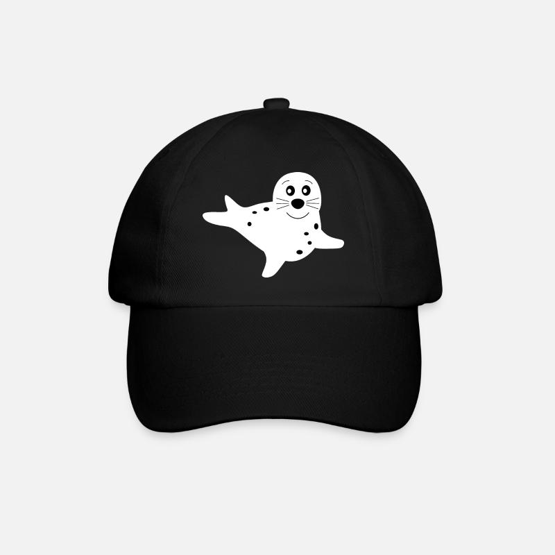phoque phoque blanc phoques phoques animaux - Casquette classique - noir/noir