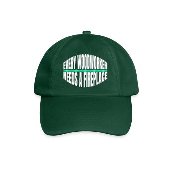 chainsaw grab arborists best quote funshirt - Baseball Cap - bottle green - Front