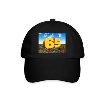 Year 65 - Baseball Cap - black/black - Front