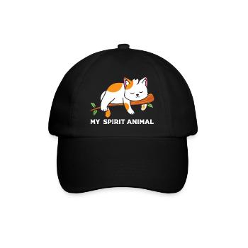 My spirit animal - Baseball Cap - black/black - Front