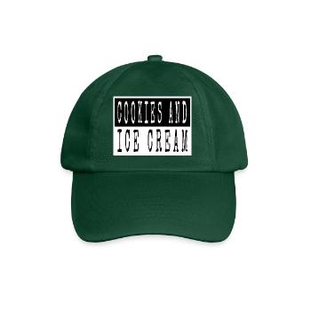 joke teach waffle sayings delicious - Baseball Cap - bottle green - Front