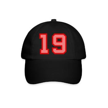 Cool Retro Retrostyle Jersey Number Back Number - Baseball Cap - black/black - Front
