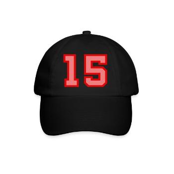 Cool Retro Retrostyle Numéro de maillot numéro de dos - Casquette classique - noir/noir - Devant