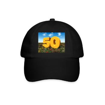 Année 50 - Casquette classique - noir/noir - Devant