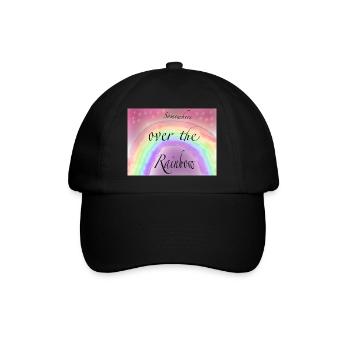 Somewhere Ober the rainbow - Baseballkappe - Schwarz/Schwarz - Vorne