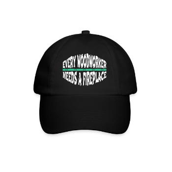 funny quote americas forestry logging - Baseball Cap - black/black - Front