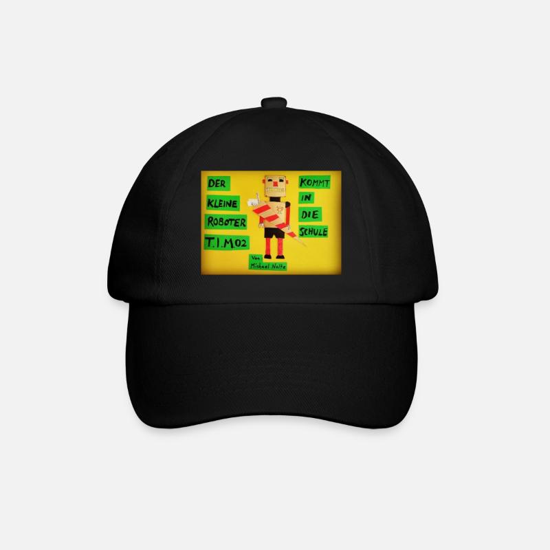 Der RoboterT.I.M.02 - Baseballkappe - Schwarz/Schwarz