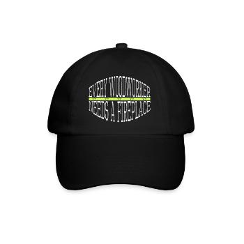 carpenter plumber wood cool funny carpenter - Baseball Cap - black/black - Front