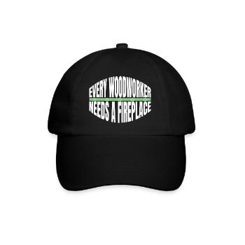 birthday present idea jokes chainsaw grab - Baseball Cap - black/black - Front