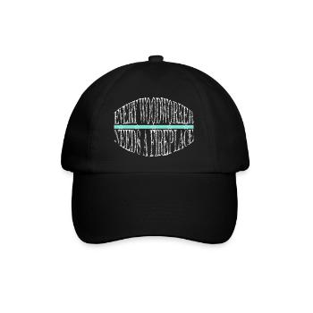 drôle d’apprenti heureux outils travail du bois - Casquette classique - noir/noir - Devant