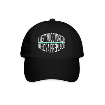 carpenter jokes tshirts carpenter statement - Baseballkappe - Schwarz/Schwarz - Vorne