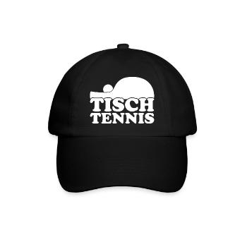 Aufschlag Tischtennisball Tischtennisspieler - Baseballkappe - Schwarz/Schwarz - Vorne