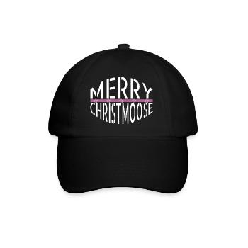 statement christmas tree bday christmas beards - Baseballkappe - Schwarz/Schwarz - Vorne