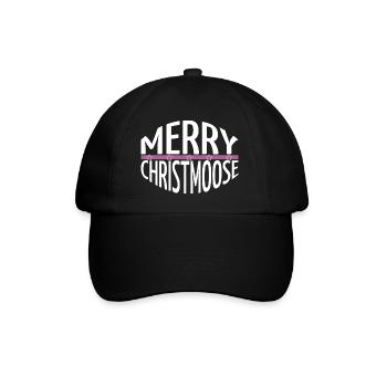 geek happy christmas vacation cute dinosaurs baby - Baseballkappe - Schwarz/Schwarz - Vorne