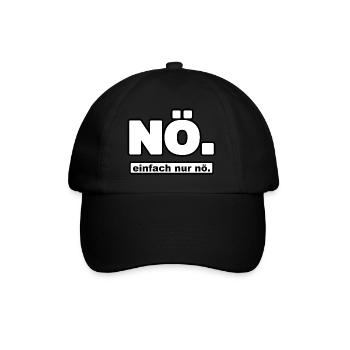 Nein - Baseballkappe - Schwarz/Schwarz - Vorne