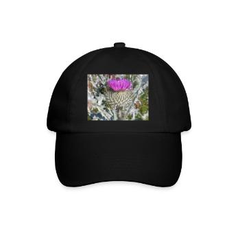 Chardon écossais aussi chardon laineux - Casquette classique - noir/noir - Devant