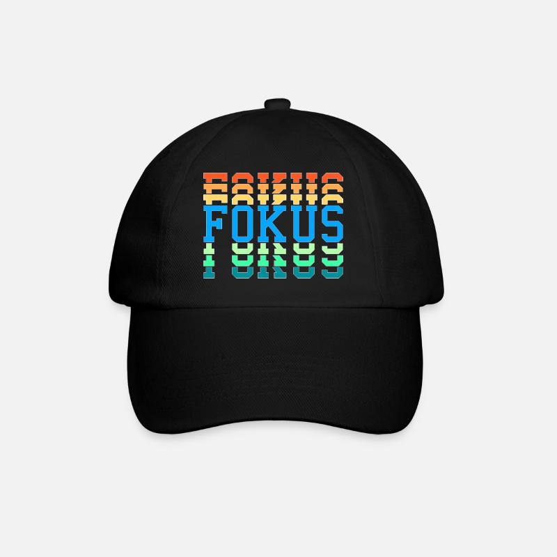 Fokus - Baseballkappe - Schwarz/Schwarz