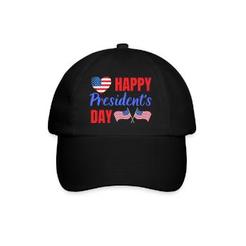 Bonne fête du président - Casquette classique - noir/noir - Devant