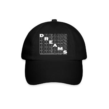 DREAMS - COME TRUE - Baseballkappe - Schwarz/Schwarz - Vorne