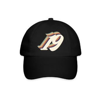19th anniversary vintage - Baseball Cap - black/black - Front