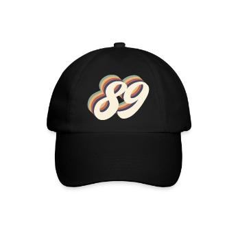 89th anniversary vintage - Baseball Cap - black/black - Front