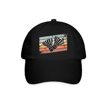 Badminton Retro Vintage - Baseball Cap - black/black - Front