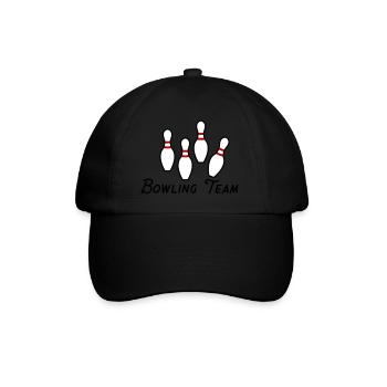 Équipe de bowling - Casquette classique - noir/noir - Devant
