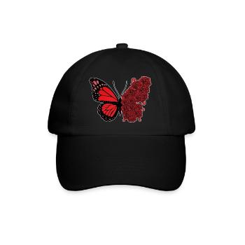 Butterfly Roses - Baseball Cap - black/black - Front