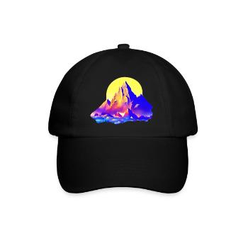 Mountain hiking Hike Mountain hikers Mountains Hiking - Baseball Cap - black/black - Front