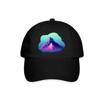 Mountains Hiking Mountain hiking Hiking Mountain hikers - Baseball Cap - black/black - Front