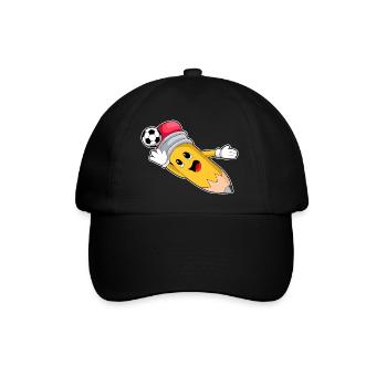 Pencil Soccer Player Soccer - Casquette classique - noir/noir - Devant