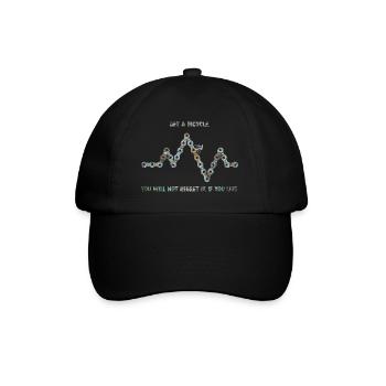 Get a Bicycle - Baseball Cap - black/black - Front
