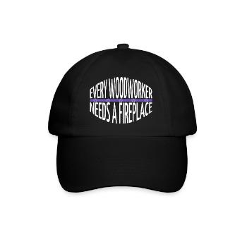 birthday present idea plumber birthday gift - Baseballkappe - Schwarz/Schwarz - Vorne