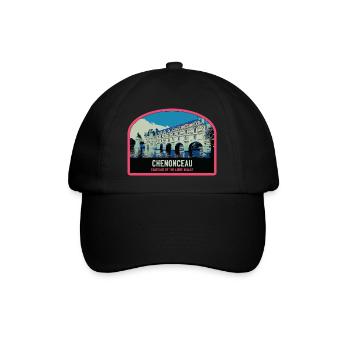 Château de Chenonceau, Vallée de la Loire, France - Casquette classique - noir/noir - Devant