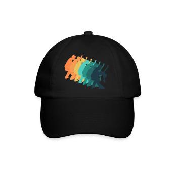 Retro-Tanz - Baseballkappe - Schwarz/Schwarz - Vorne