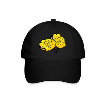 roses - Baseballkappe - Schwarz/Schwarz - Vorne