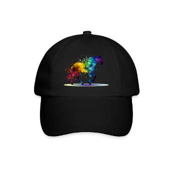 Pako das bunte Pferd - Baseballkappe - Schwarz/Schwarz - Vorne