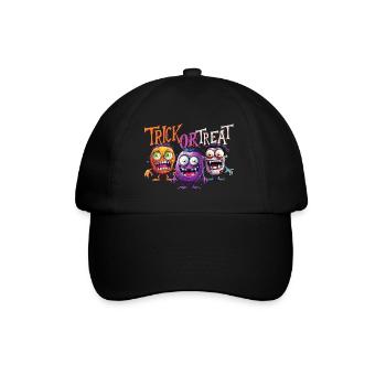 Halloween Monster Trick ou Treat Cute Creepy - Casquette classique - noir/noir - Devant