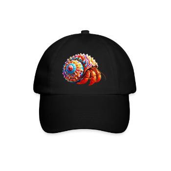Einsiedlerkrebs - Baseballkappe - Schwarz/Schwarz - Vorne