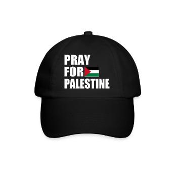 Pray for palestine - Casquette classique - noir/noir - Devant