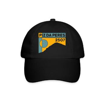 Piz da Peres Dolomites Randonnée Escalade Souvenirs - Casquette classique - noir/noir - Devant