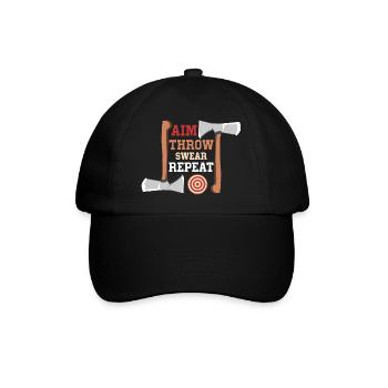 Aim Throw Jurer Repeat Hachette Lanceur de hache - Casquette classique - noir/noir - Devant