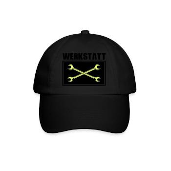 werkzeug werkstatt - Baseballkappe - Schwarz/Schwarz - Vorne
