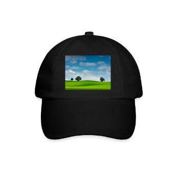 Calming landscape - Baseball Cap - black/black - Front