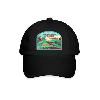 Écusson Paysage Faouet : Nature Bretonne - Casquette classique - noir/noir - Devant