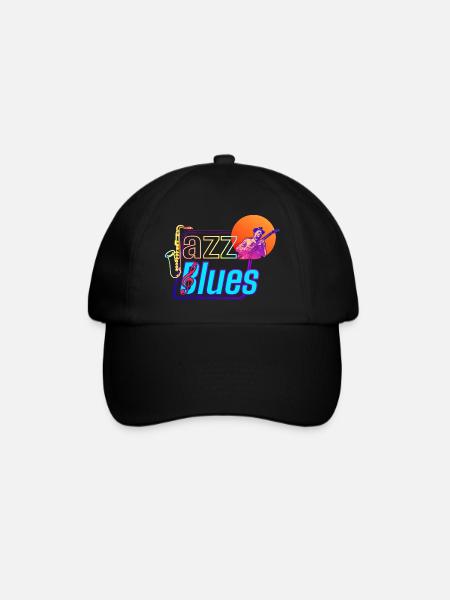 Jazz and Blues Music | Feel The Music - Baseball Cap - black/black