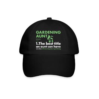 Jardinier Tante Définition Jardinage - Casquette classique - noir/noir - Devant