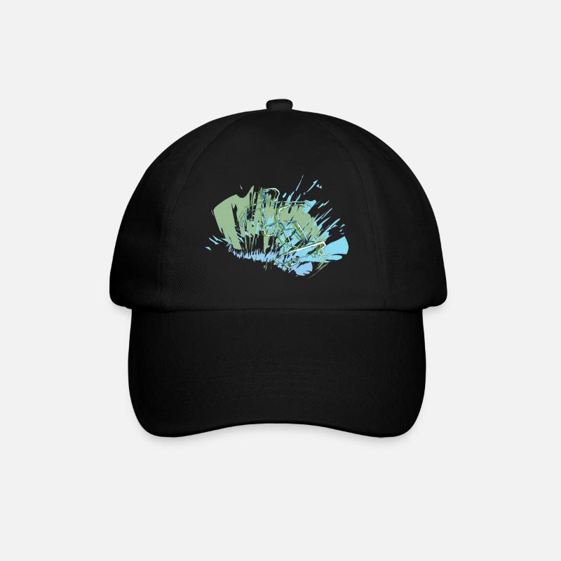 Skater - Baseballkappe - Schwarz/Schwarz