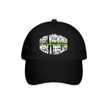 Chop Wood Birthday Present Idea - Baseball Cap - black/black - Front