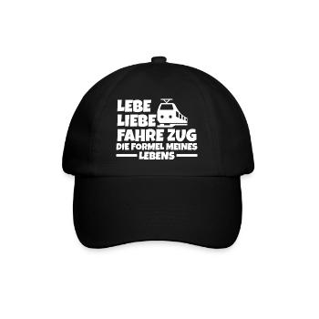 Model Railroad Model Train Train Railroad Railroad Railroad Railroad Model Train Model Train Model T - Baseball Cap - black/black - Front